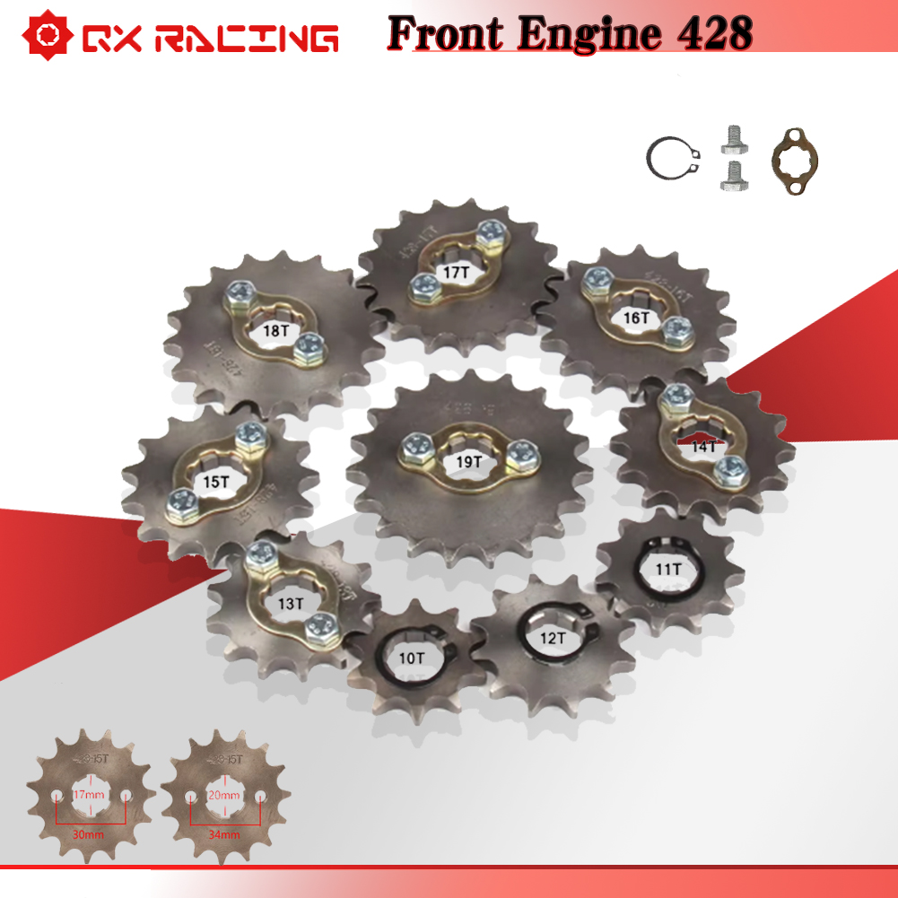 17 20Mm 10T-19T Sproket Mesin  - 428 Chain ulasan dan harga