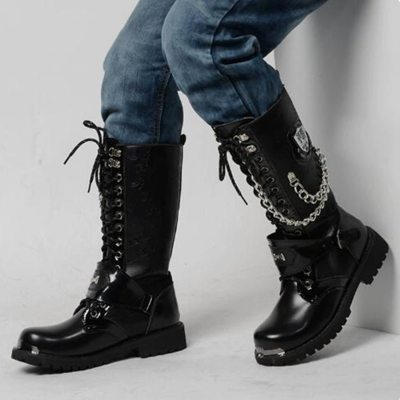Sepatu Bot Motor Pria Mewah Se - Motorcycle Chain ulasan dan harga