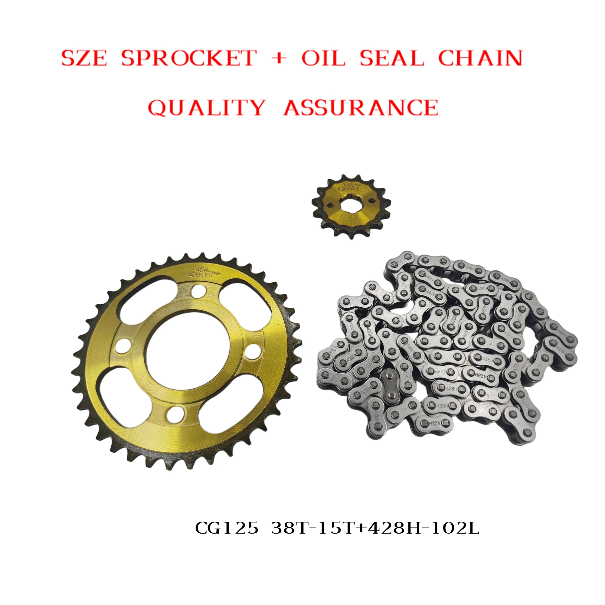 Kit Rantai CG125 38T+15T 428H- - 530 Chain ulasan dan harga