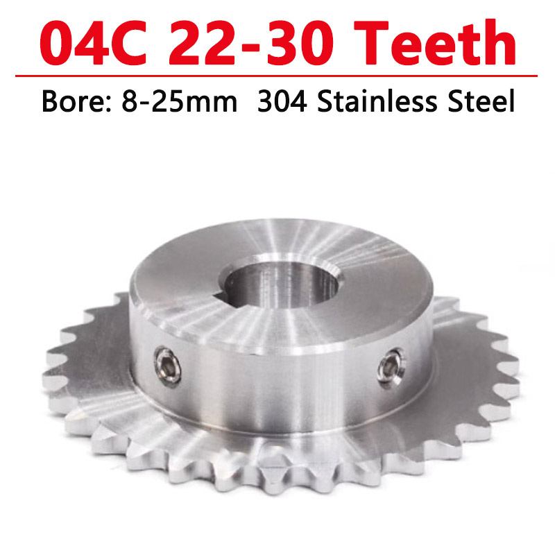 1 buah 22-30gigi 04C 304 baja  - Chain Sprocket Set ulasan dan harga